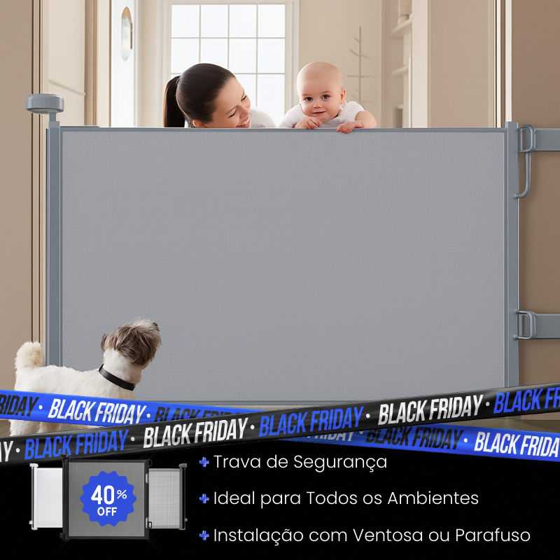 Portão de Segurança Retrátil - SecuriFlex™