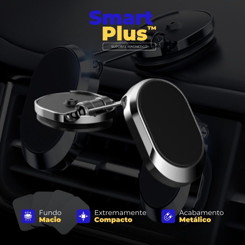 Suporte Magnético para Celular Automotivo - SmartPlus™
