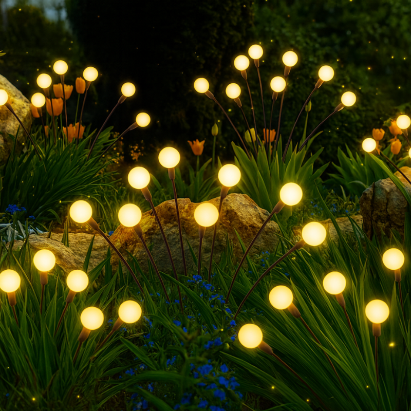 Kit de Luminárias Vagalume com Energia Solar